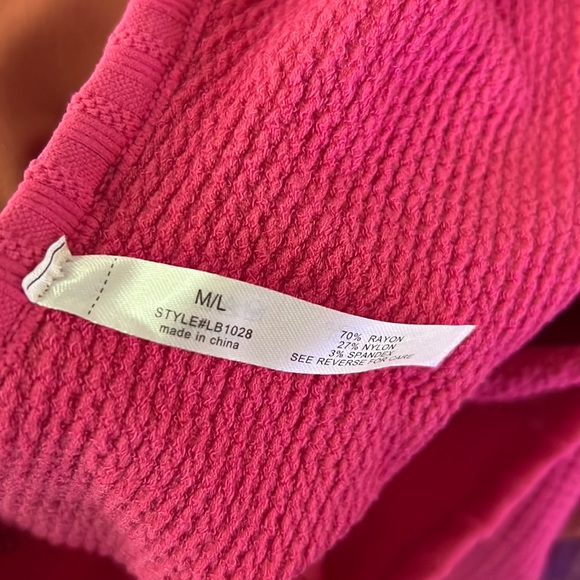 Sugar Rain Stretchy Barbie Pink One Shoulder Bodysuit Size M/L - Picture 2 of 11